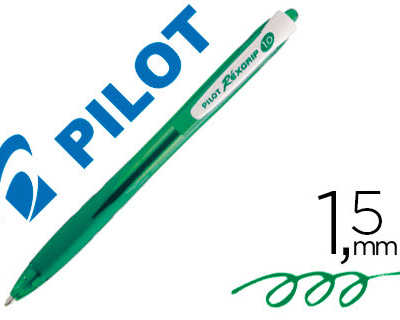 stylo-bille-pilot-rexgrip-criture-moyenne-1-5mm-ind-formable-encre-ultra-douce-r-tractable-rechargeable-couleur-verte