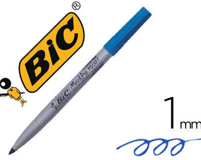 marqueur-bic-permanent-marking-1445-traca-1mm-encre-base-alcool-inodore-corps-plastique-multiusage-coloris-bleu