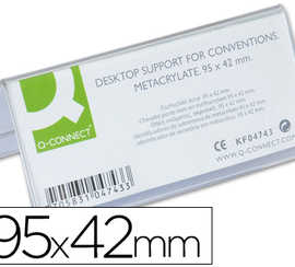 chevalet-q-connect-porte-noms-mathacrylate-idaal-systeme-identification-95x42mm