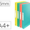 CLASSEUR ESSELTE COLOUR'ICE 4 ANNEAUX POLYPROPYLENE A4 DOS 25MM COLORIS ASSORTIS