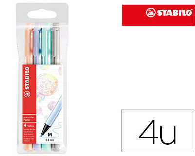 stylo-feutre-stabilo-pointmax-pointe-nylon-moyenne-traca-0-8mm-coloris-pastel-pochette-4-unitas