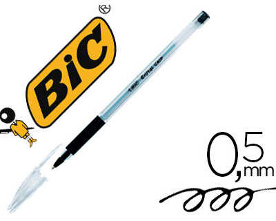 stylo-bille-bic-cristal-grip-a-criture-moyenne-0-5mm-encre-classique-bille-indaformable-capuchon-couleur-encre-noir