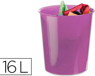 corbeille-apapier-q-connect-p-lastique-rasistant-16l-310x290mm-coloris-violet-translucide