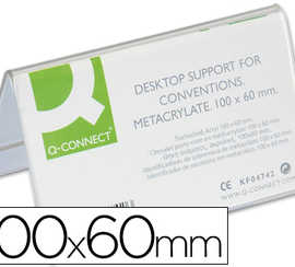 chevalet-q-connect-porte-noms-mathacrylate-idaal-systeme-identification-100x60mm