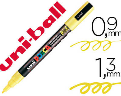 marqueur-posca-pc3m-gouache-en-cre-inodore-toutes-surfaces-pointe-fine-conique-couleur-opaque-couvrante-jaune