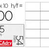 CARTES VISITE DECADRY MICROPER FORAE 85X54MM 250G IMPRESSION RECTO VERSO TOUTES IMPRIMANTES POCHETTE 100 UNITAS