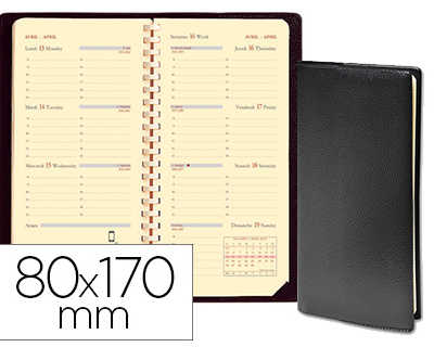 agenda-quo-vadis-italnote-s-impala-d-cembre-d-cembre-80x170mm-1-semaine-2-pages-coloris-noir