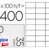 ATIQUETTE ADHASIVE APLI AGIPA IMPRIMANTE LASER COPIEUR 70X35MM BOÎTE 2400 UNITAS