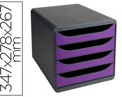 module-classement-exacompta-bi-g-box-4-tiroirs-ouverts-monobloc-ultra-rigide-347x278x267mm-coloris-gris-violet