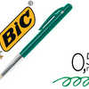 STYLO-BILLE BIC M10 ACRITURE M OYENNE 0.5MM ENCRE CLASSIQUE RATRACTABLE BOUTON POUSSOIR LATARAL COLORIS VERT