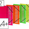 TRIEUR EXTENDOS POLYPROPYLENE IMPRIMA 240X320MM 12 COMPARTIMENTS ALASTIQUE DOS EXTENSIBLE COLORIS FLUO ASSORTIS