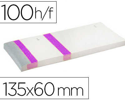 bloc-vendeur-liderpapel-2-coup-ons-datachables-100-feuilles-60x135mm-papier-blanc-bande-couleur-coloris-violet