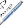 STYLO-PLUME PARKER IM PREMIUM CORPS ALUMINIUM COULEUR BLEU ATTRIBUTS CHROMAS