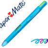 STYLO-BILLE PAPER MATE INKJY Q UATRO FUN NEW JOIE DE VIVRE MONO COULEUR POINTE MOYENNE 4 COULEURS CORPS BLEU