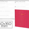 AGENDA QUO VADIS WEEKLY MEDIUM MULTILINGUE 160X160MM SEMAINIER RELIURE COUSUE COLORIS IRIS CHEVRONS ROSE