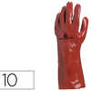 GANT PVC DELTAPLUS ENDUIT SUPP ORT JERSEY COTON LONGUEUR 35CM APAISSEUR 0.90MM COLORIS ROUGE TAILLE 10 PAIRE