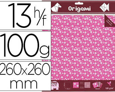 papier-pliage-oz-international-origami-260x260mm-100g-m2-double-face-dacor-fleurs-en-relief-coloris-assortis-12f