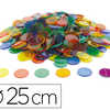 JETON DE TRI OZ INTERNATIONAL DIAMÈTRE 25MM 6 COLORIS ASSORTIS TRANSPARENTS LOT 500 UNITÉS