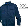 VESTE TRAVAIL DELTAPLUS MACH2 POLYESTER COTON 245G/M2 FERMETURE ZIP 4 POCHES COLORIS BLEU MARINE/BLEU ROI TAILLE XXL