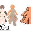 BONHOMME MOUSSE OZ INTERNATIONAL LA FAMILLE COLORIS ASSORTIS SACHET 20 UNITÉS