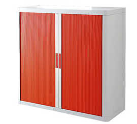 armoire-paperflow-easyoffice-2-tablettes-charge-75kg-structure-blanche-rideaux-104x110x41-5cm-coloris-blanc-rouge