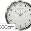 HORLOGE Q-CONNECT MURALE DESIG N ACTUEL GRANDE LISIBILITA 1 PILE AA NON FOURNIE DIAMETRE 60CM GRIS CHROMA