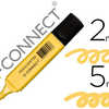 SURLIGNEUR Q-CONNECT PASTEL TR ACA 2/5 MM POINTE BISEAUTAE COLORIS JAUNE