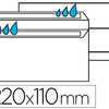 ENVELOPPE ACONOMIQUE DL 110X22 0MM 80G AUTOCOLLANTE FENÊTRE 35X100MM COLORIS BLANC BOÎTE 500 UNITAS