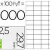 ATIQUETTE ADHASIVE Q-CONNECT 5 2.5X29.7MM COINS DROITS IMPRIMANTE JET ENCRE LASER COPIEUR BOÎTE 100 FEUILLES 4000 UNITAS