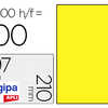 ATIQUETTE ADHASIVE APLI AGIPA MULTI-USAGE 210X297MM COLORIS JAUNE FLUO BOÎTE 100 UNITAS