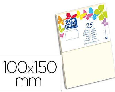 carte-oxford-valin-100x150mm-2-40g-coloris-vanille-atui-25-unitas