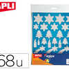 GOMMETTE NOOL APLI AGIPA COLOR IS ARGENT FOND BLEU POCHETTE 68 UNITAS