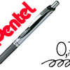 ROLLER PENTEL ENERGEL RATRACTA BLE POINTE MATAL FINE 0.5MM RECHARGEABLE CLIP MATAL COLORIS NOIR