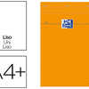 BLOC BUREAU OXFORD A4+ PAPIER VALIN SURFIN AGRAFA EN TÊTE COUVERTURE ENVELOPPANTE 210X320MM 80F 80G COLORIS ORANGE