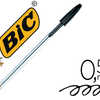 STYLO-BILLE BIC CRISTAL ACRITU RE MOYENNE 0.5MM ENCRE CLASSIQUE BILLE INDAFORMABLE CAPUCHON COULEUR ENCRE NOIR