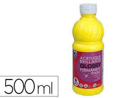 peinture-acrylique-lefranc-bou-rgeois-glossy-fluide-brillante-indalabile-multi-supports-jaune-primaire-flacon-500ml