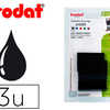 RECHARGE TAMPON TRODAT 4729 CO ULEUR NOIR BLISTER 3 UNITAS