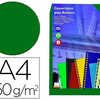 PLAT COUVERTURE BRILLANT DOSSIER RELIURE 250G/M2 FORMAT DIN A4 COLORIS VERT