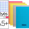 CAHIER PIQUA CLAIREFONTAINE CO UVERTURE POLYPROPYLENE TRANSPARENT A5+ 24X32CM 96 PAGES 90G SAYES VIOLETS.