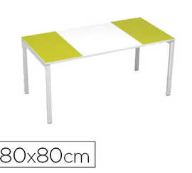 bureau-paperflow-easydesk-180x-80cm-pieds-acier-laqua-blanc-plateau-blanc-vert