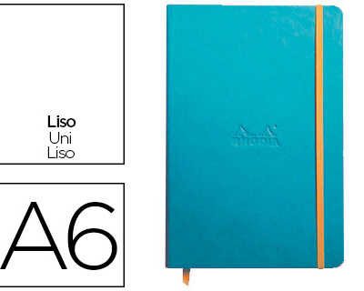 carnet-rhodia-webnotebook-a6-9-x14cm-couverture-simili-cuir-turquoise-192-pages-90g-uni-alastique-marque-page-orange