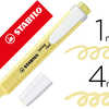 SURLIGNEUR STABILO SWING COOL PASTEL MODELE DE POCHE AVEC AGRAFE TRACA 1/4MM COLORIS CREME DE JAUNE