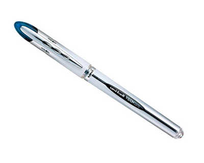 roller-uniball-ub-200-vision-a-lite-acriture-moyenne-0-5mm-corps-luxe-gris-encre-liquide-visible-rechargeable-bleu