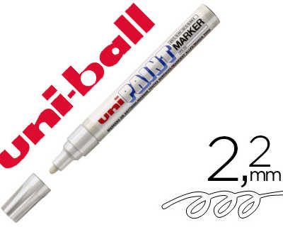 marqueur-uniball-paint-marker-permanent-pointe-conique-large-encre-base-huile-tous-supports-rasiste-800-degras-blanc