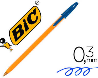 stylo-bille-bic-orange-acritur-e-extra-fine-0-3mm-encre-classique-bille-indaformable-capuchon-couleur-encre-bleu