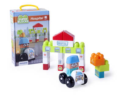 jeu-miniland-super-blocks-hospital-21-pi-ces