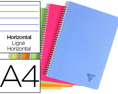 cahier-clairefontaine-linicolo-r-reliure-intagrale-assortiment-fresh-a4-21x29-7cm-180-pages-90g-ligna-marge