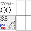 ÉTIQUETTE ADHÉSIVE APLI AGIPA IMPRIMANTE LASER COPIEUR 105X148.5MM BOÎTE 400 UNITÉS