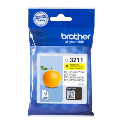 CARTOUCHES JET D'ENCRE Brother LC3211Y Yellow