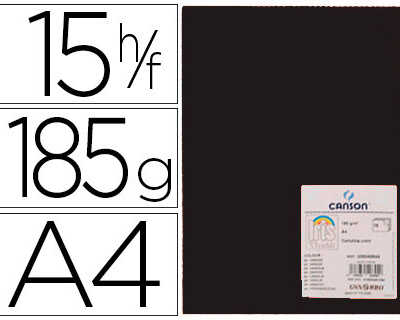 papier-cartonna-canson-iris-vi-valdi-a4-210x297mm-185g-spacial-art-travaux-manuels-coloris-noir-pochette-15f